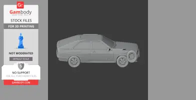 Audi Quattro - Scale Vehicle STL