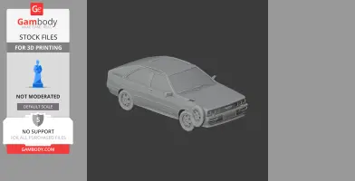Audi Quattro - Scale Vehicle STL