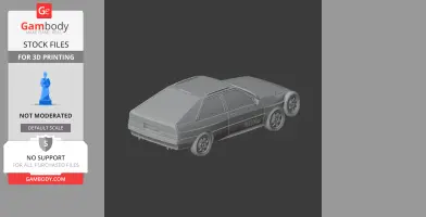 Audi Quattro - Scale Vehicle STL