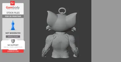 Tom Cat Black Panther Ring Figure - Mashup Figure STL