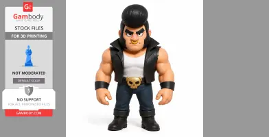 Bull - Brawl Stars Figurine - Character Figure STL