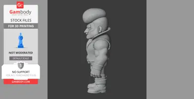 Bull - Brawl Stars Figurine - Character Figure STL