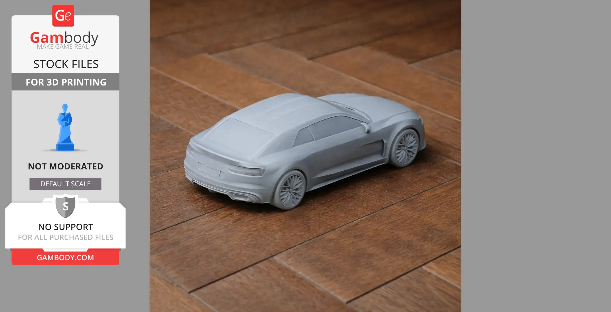 Audi quattro concept - Scale Vehicle STL