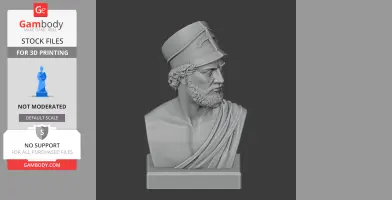 Pericles Bust - Historical Warrior STL