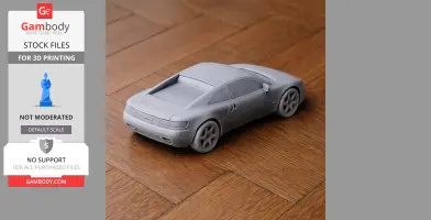 Audi Quattro Spyder Concept - Scale Vehicle STL