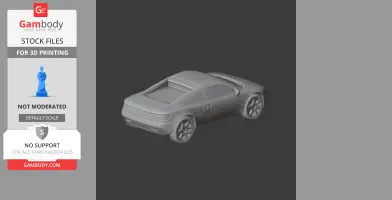 Audi Quattro Spyder Concept - Scale Vehicle STL