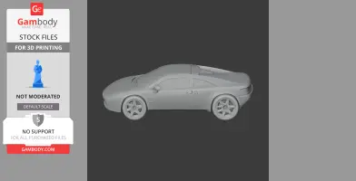 Audi Quattro Spyder Concept - Scale Vehicle STL