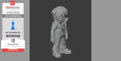Buster - Brawl Stars Figurine - Character Figure STL