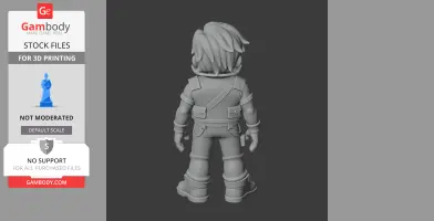 Buster - Brawl Stars Figurine - Character Figure STL