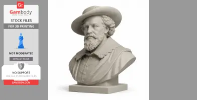 Peter Paul Rubens Bust - Historical Warrior STL