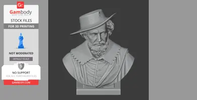 Peter Paul Rubens Bust - Historical Warrior STL