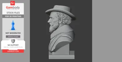Peter Paul Rubens Bust - Historical Warrior STL
