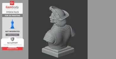 Peter the Great Bust - Historical Warrior STL