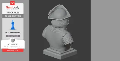 Peter the Great Bust - Historical Warrior STL