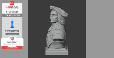 Peter the Great Bust - Historical Warrior STL