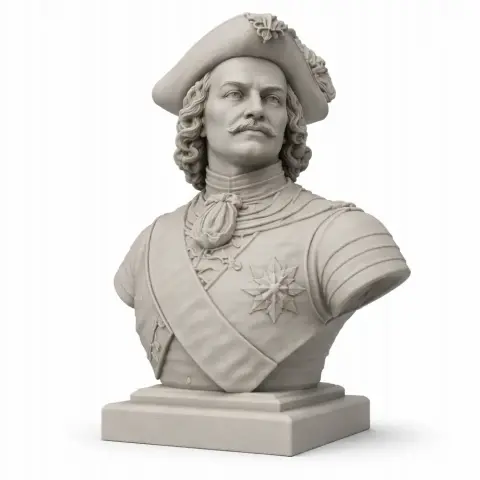 Peter the Great Bust - Historical Warrior STL