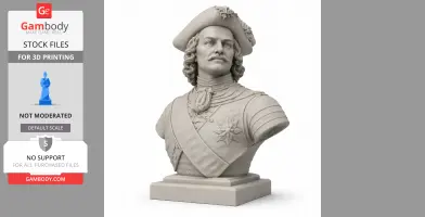 Peter the Great Bust - Historical Warrior STL