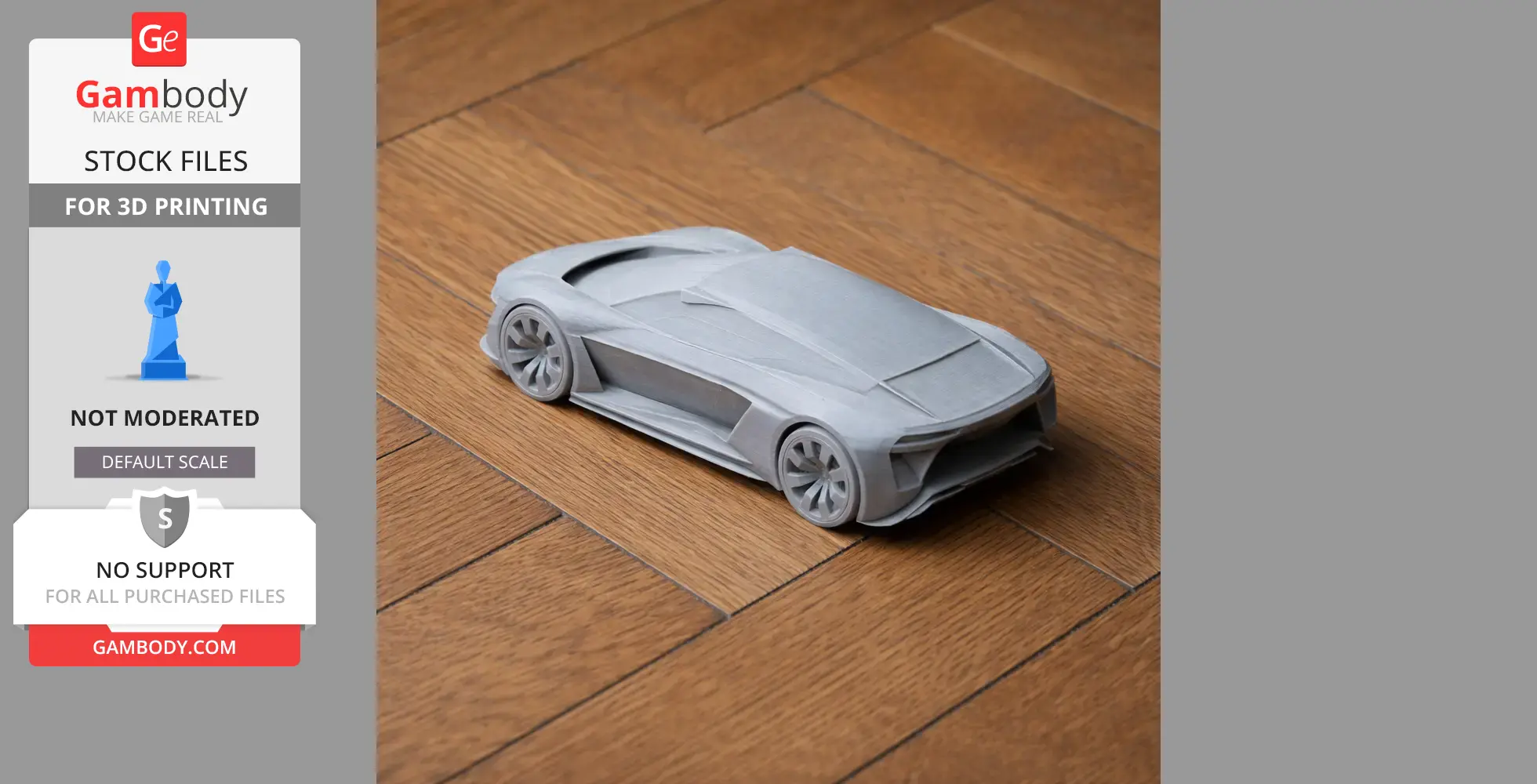 Audi R8 - Scale Vehicle STL
