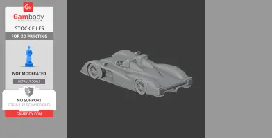 Audi R8 (LMP) - Scale Vehicle STL
