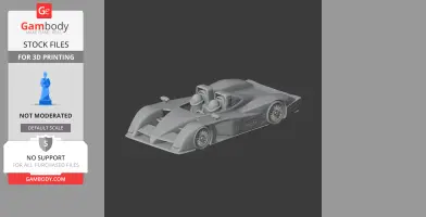 Audi R8 (LMP) - Scale Vehicle STL