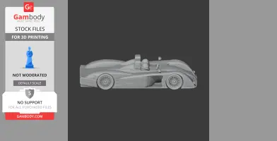 Audi R8 (LMP) - Scale Vehicle STL