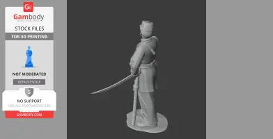 PGT Beauregard Civil War Soldier - Historical Warrior STL
