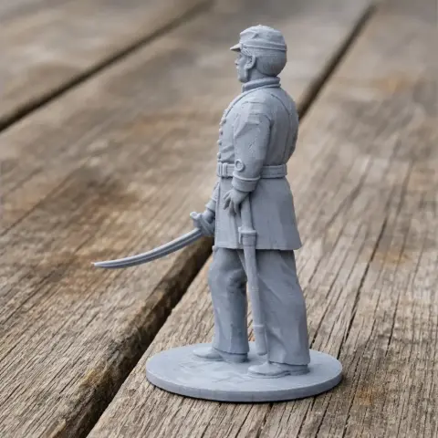 PGT Beauregard Civil War Soldier - Historical Warrior STL
