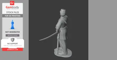 PGT Beauregard Civil War Soldier - Historical Warrior STL