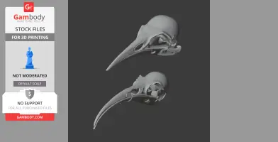 Huia Skull - Skull Replica STL