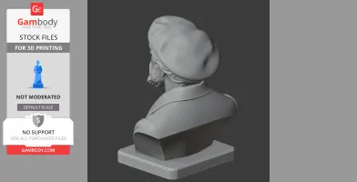 Pierre-Auguste Renoir Bust - Historical Warrior STL
