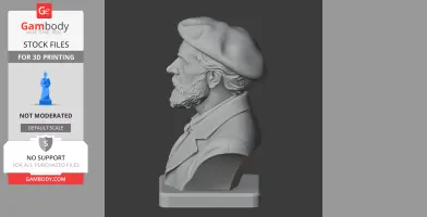 Pierre-Auguste Renoir Bust - Historical Warrior STL