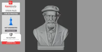 Pierre-Auguste Renoir Bust - Historical Warrior STL