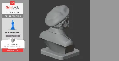 Pierre-Auguste Renoir Bust - Historical Warrior STL
