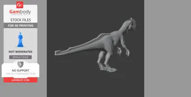 3D model of Zupaysaurus, a prehistoric dinosaur, standing on two legs with a long tail.