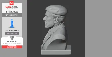 Niels Bohr Bust - Historical Warrior STL