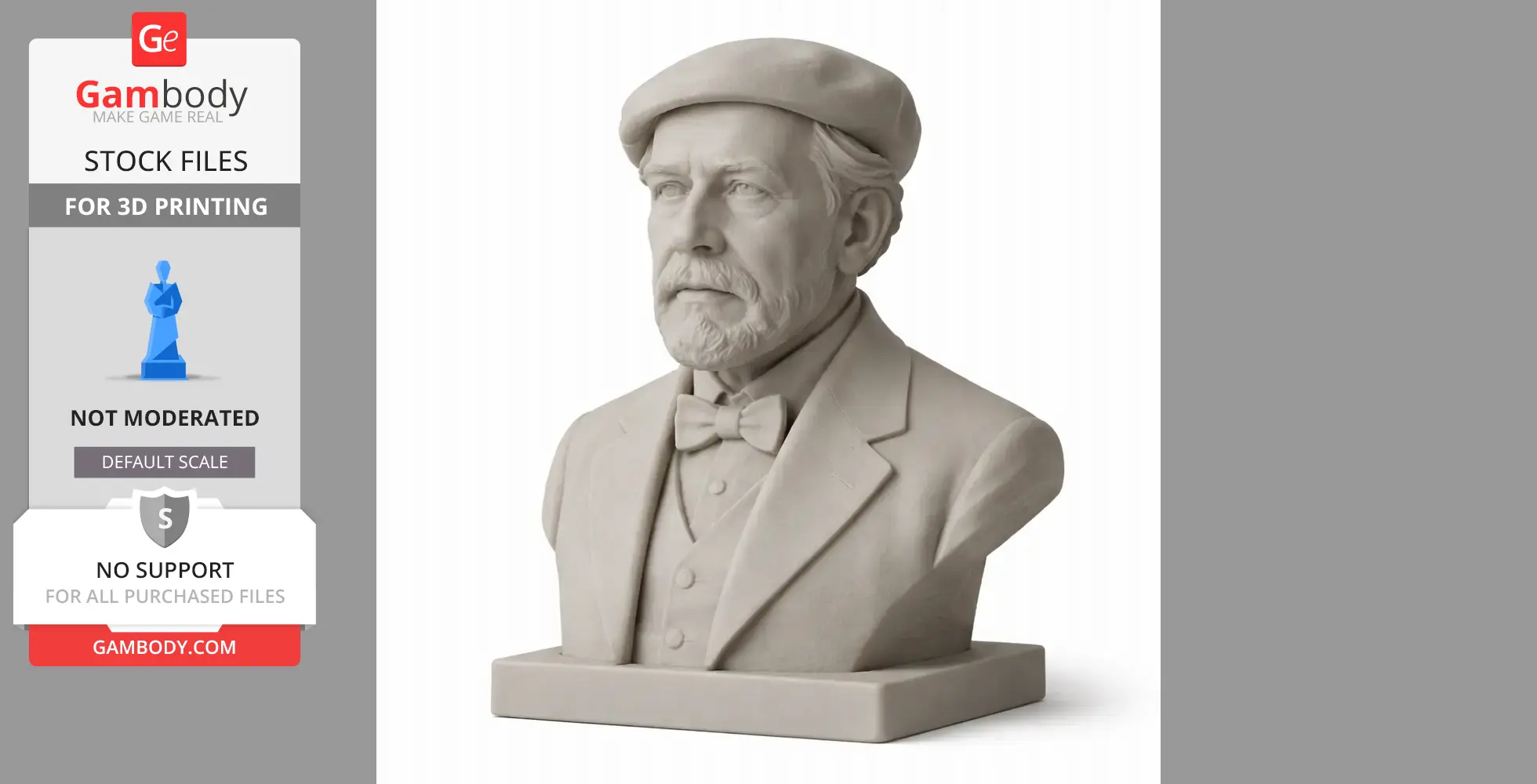 Niels Bohr Bust - Historical Warrior STL