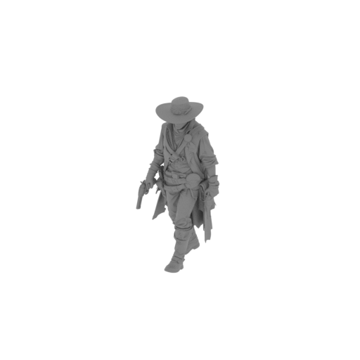 Prairie Hawk Cowboy Gunslinger.stl