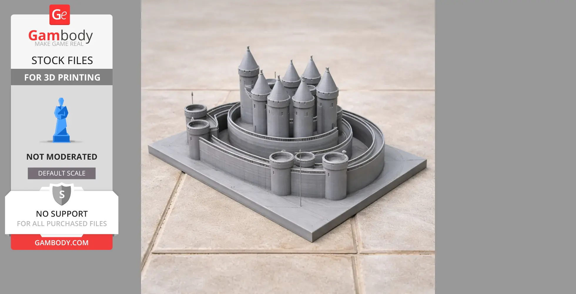 Queenborough Castle - Architecture STL