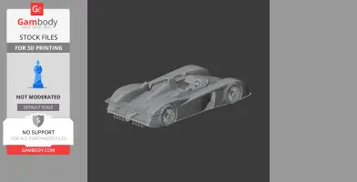 Audi R8R - Scale Vehicle STL