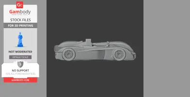 Audi R8R - Scale Vehicle STL