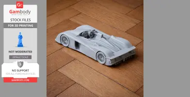 Audi R8R - Scale Vehicle STL