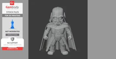 Tom Cat Darth Vader Ring Figure - Mashup Figure STL