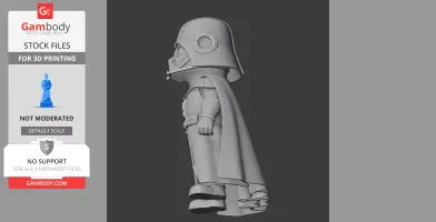 Tom Cat Darth Vader Ring Figure - Mashup Figure STL