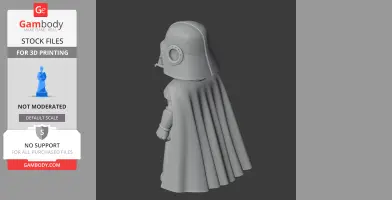 Tom Cat Darth Vader Ring Figure - Mashup Figure STL