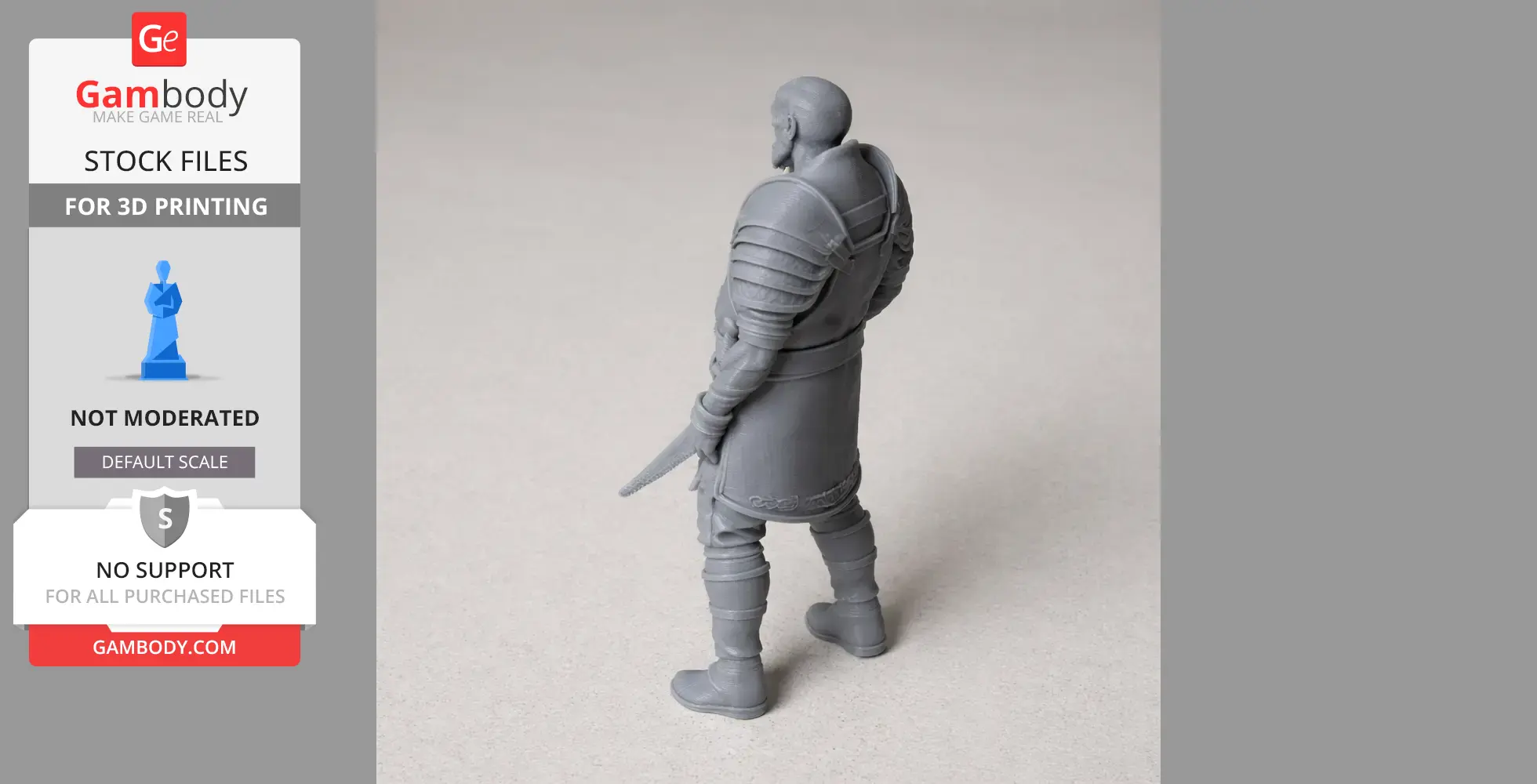 Brok God of War Figurine - Character Figure STL