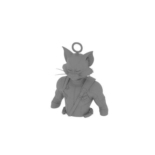 Tom Cat Deadpool Ring Figure.stl
