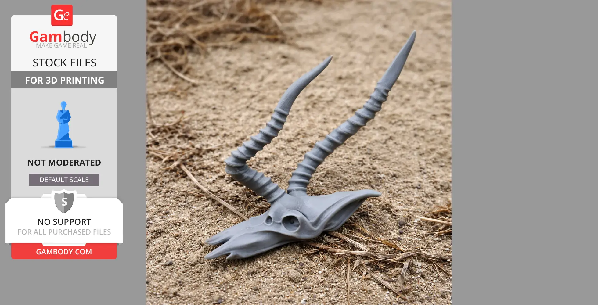 Impala Skull - Skull Replica STL