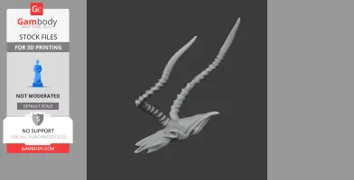 Impala Skull - Skull Replica STL