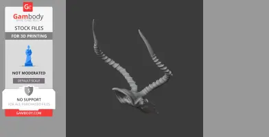 Impala Skull - Skull Replica STL