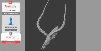 Impala Skull - Skull Replica STL